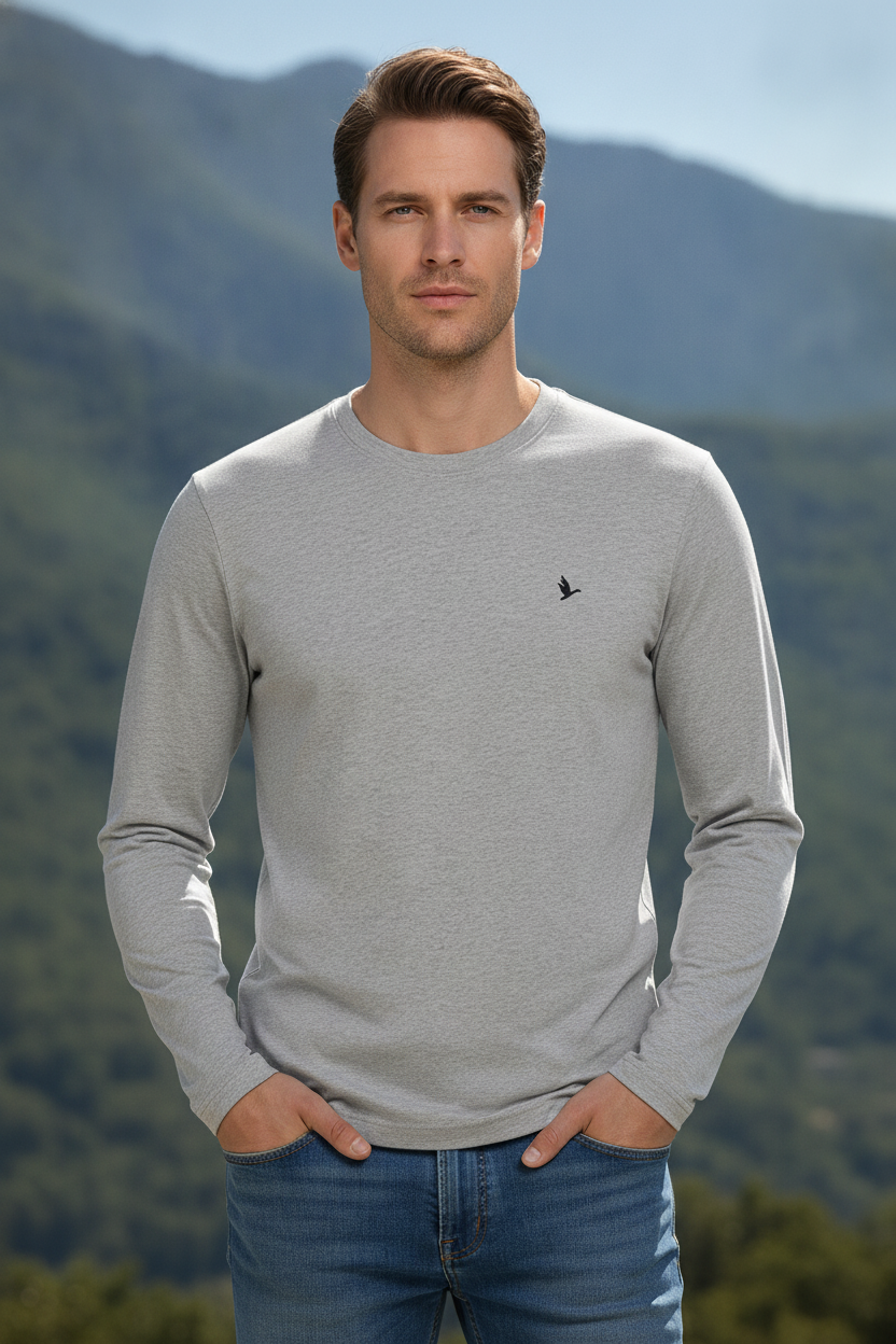Mens Premium Cotton Printed Full Sleeve T-Shirts