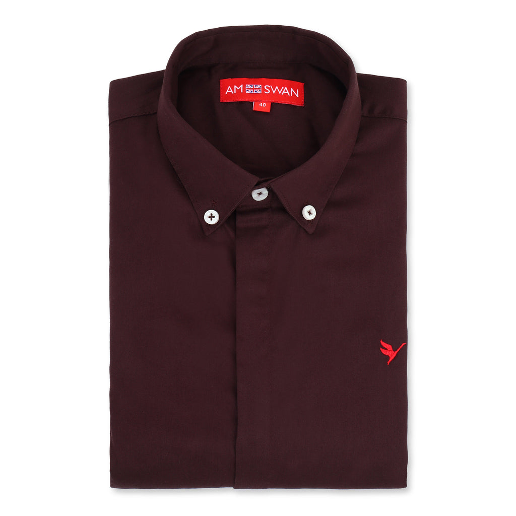 Brown Shirt With Premium Cotton Lycra
