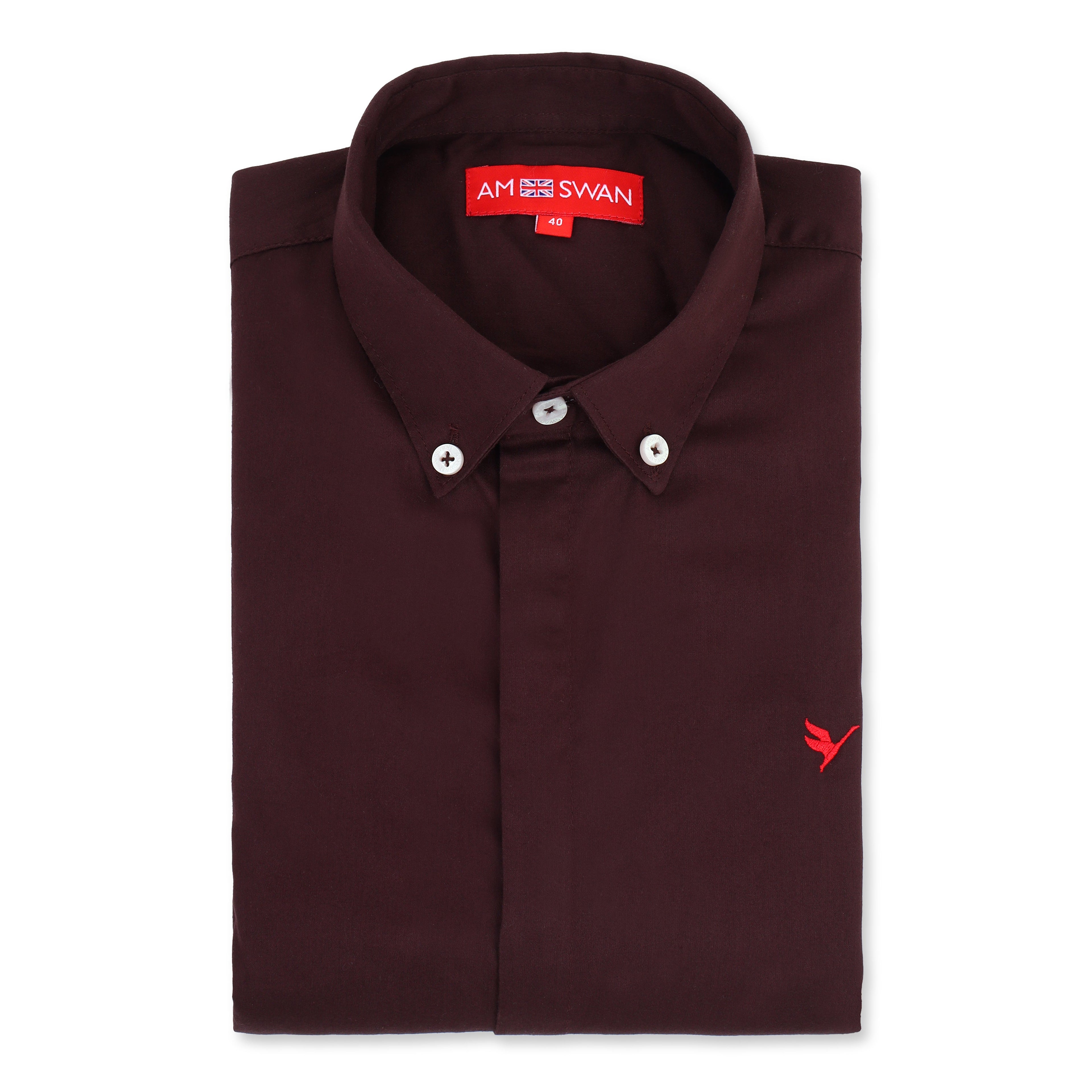 Brown Shirt With Premium Cotton Lycra