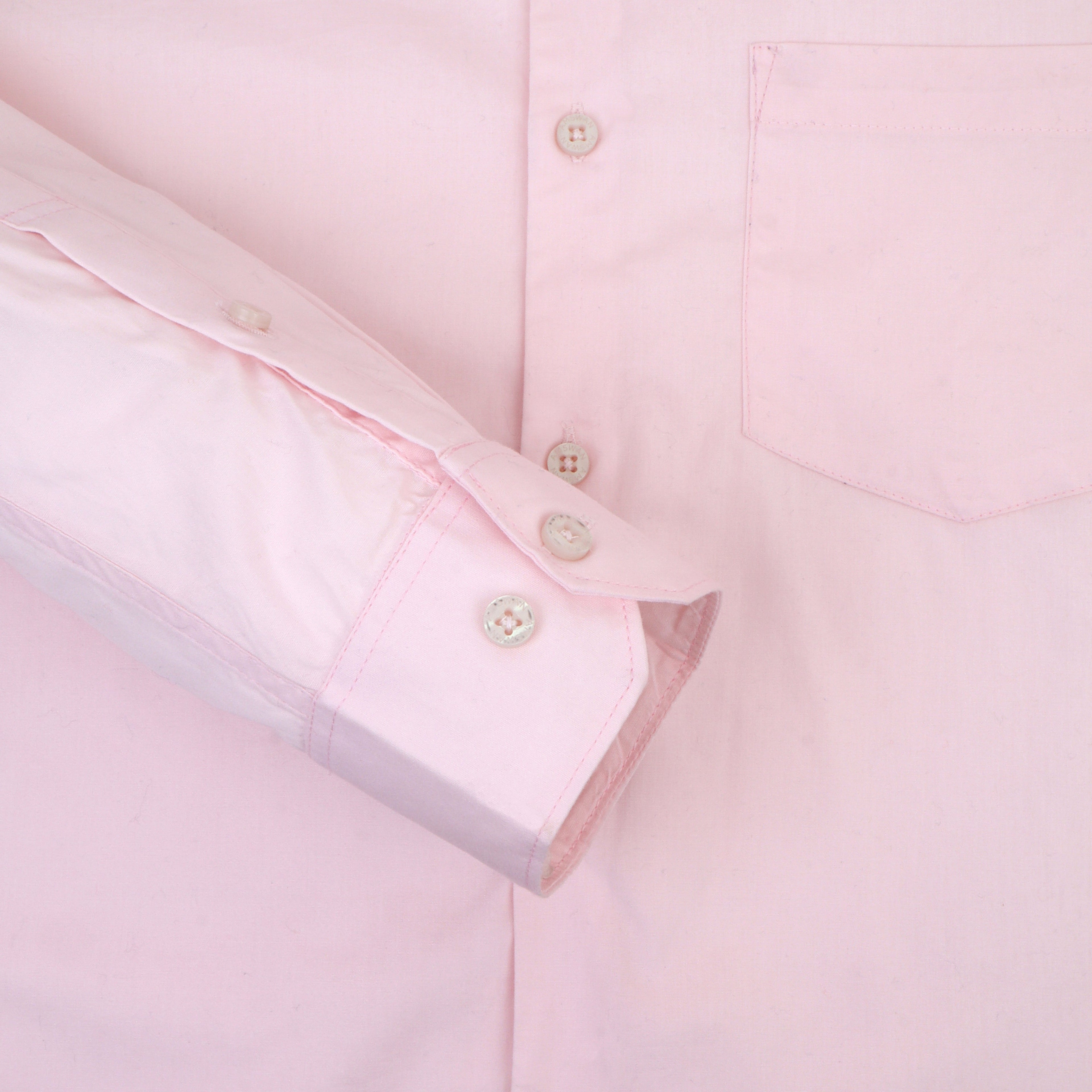 Premium Cotton Lycra Satin Pink Shirt