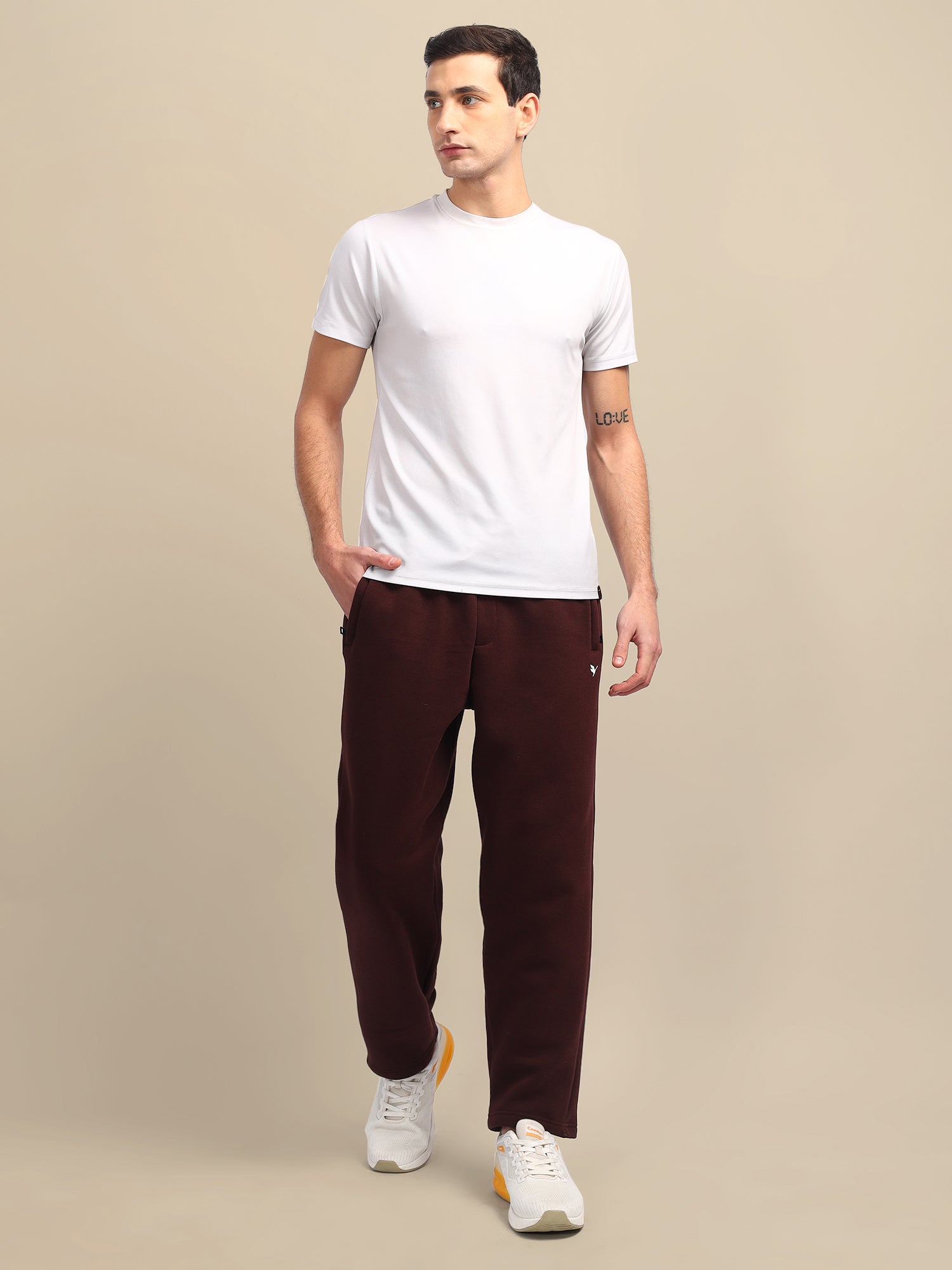 Amswan Men'S Brown Sweat Pants