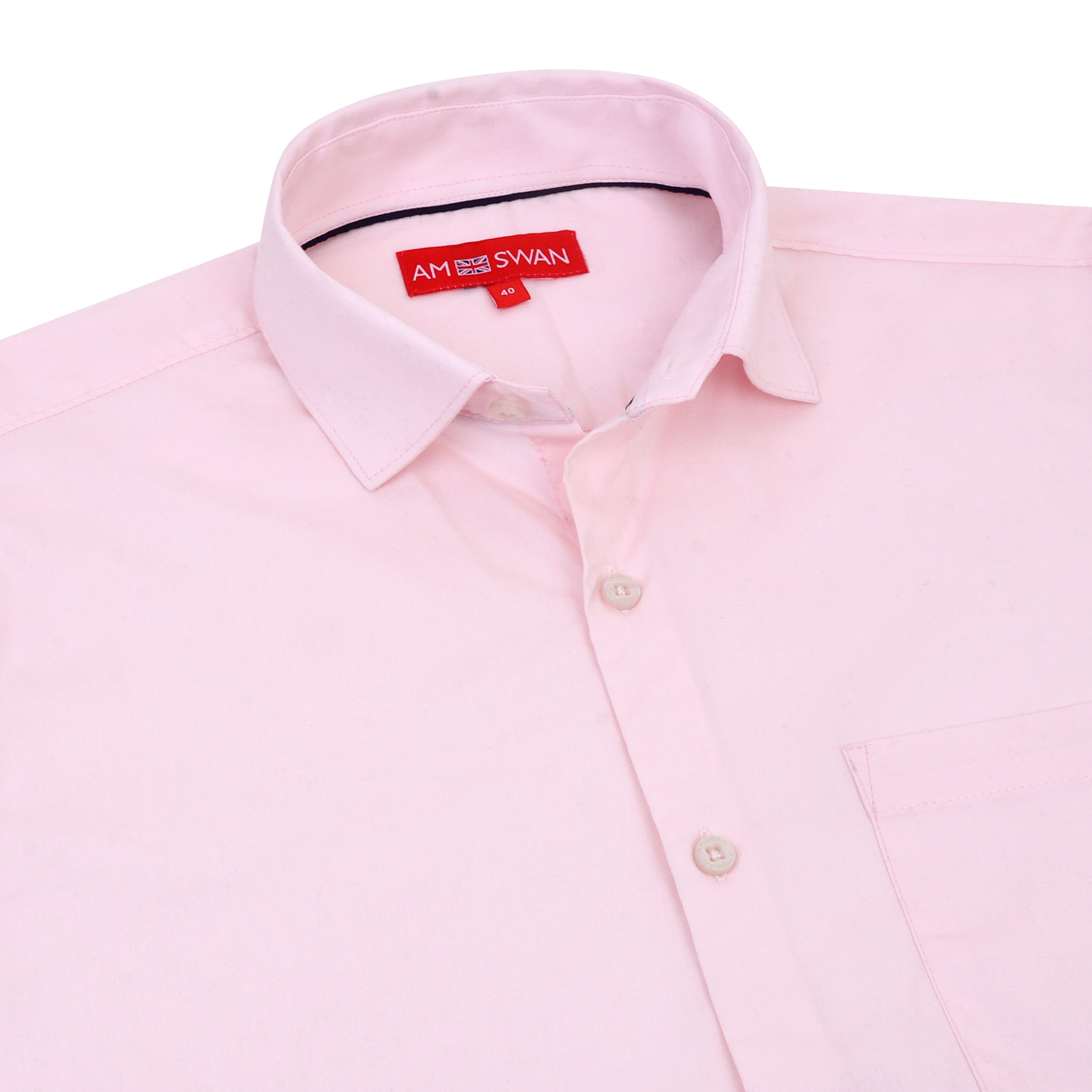 Pink Shirt With Premium Cotton Lycra