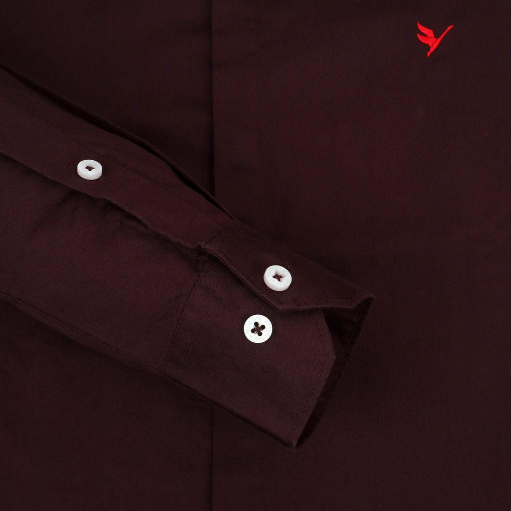 Brown Shirt With Premium Cotton Lycra