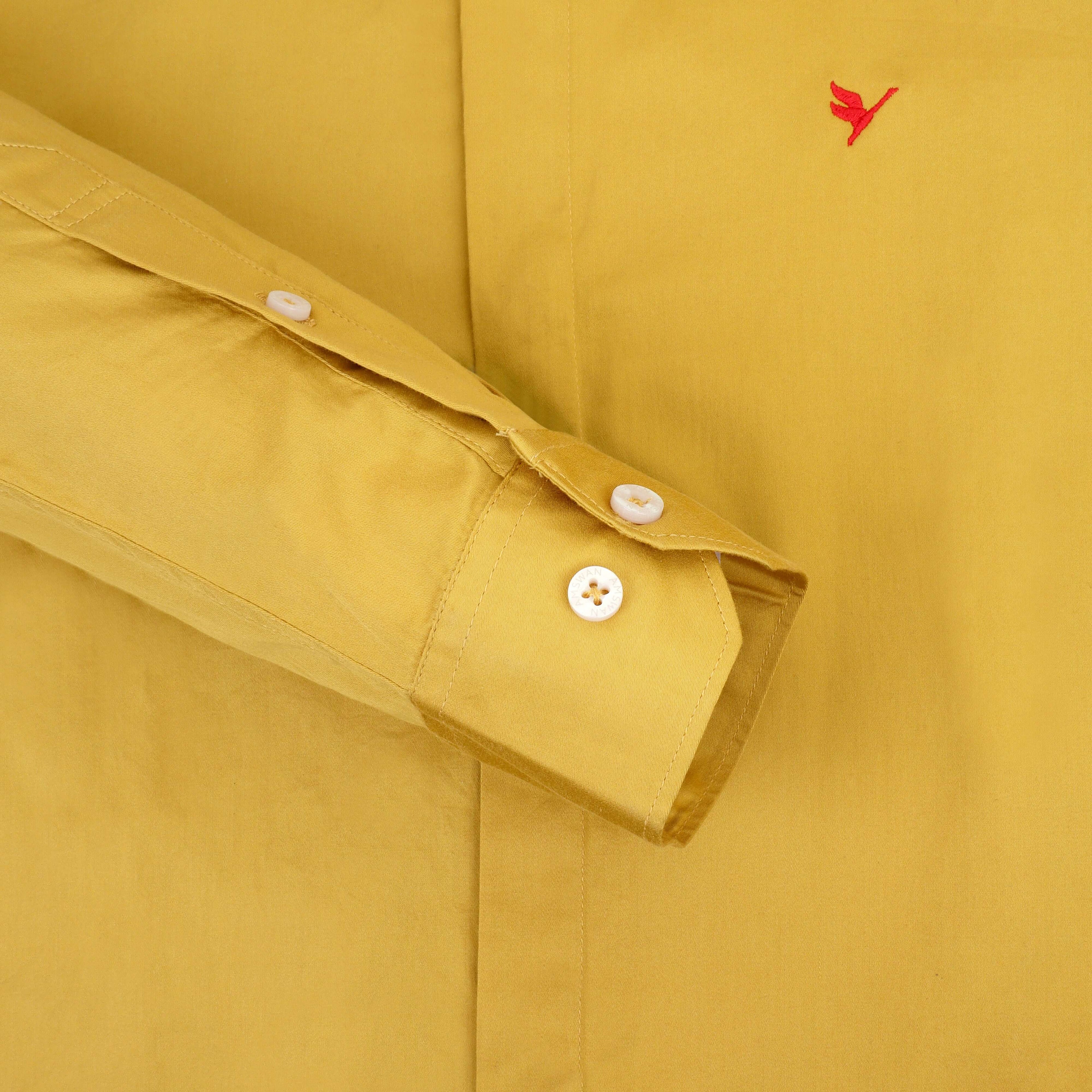 Yellow Shirt With Premium Cotton Lycra