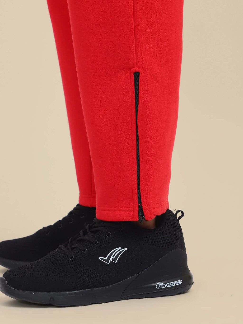 Amswan Men'S Red Cord Set: Half Zipper Sweatshirt & Sweatpants For Ultimate Comfort And Style
