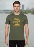 Mens Premium Cotton Lycra Graphic Half Sleeve Crew Neck T-Shirts