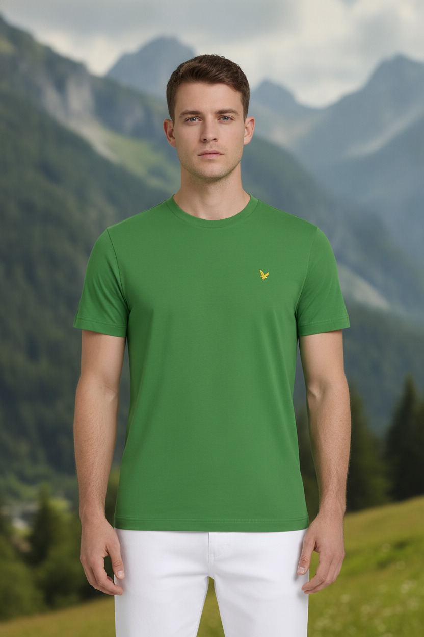 Mens Premium Cotton Half Sleeve Crew Neck T-Shirts