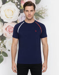 Mens Premium Cotton Lycra Half Sleeve Crew Neck T-Shirts