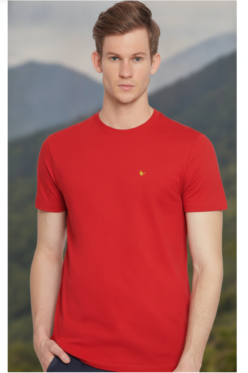Mens Premium Cotton Half Sleeve Crew Neck T-Shirts