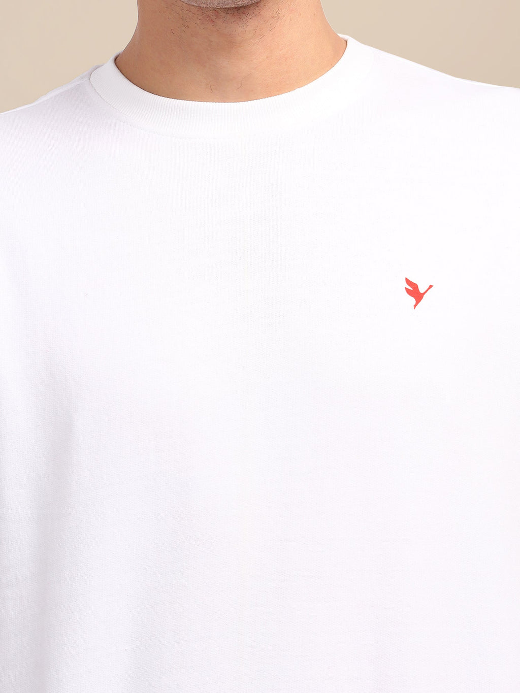 Amswan Men'S White Solid Sweatshirt