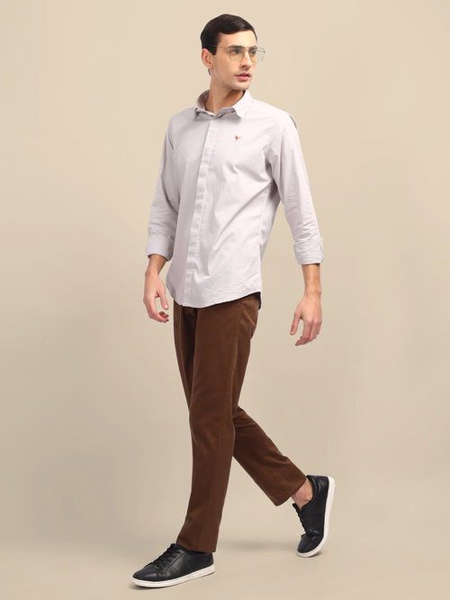 Grey Shirt With Premium Cotton Lycra