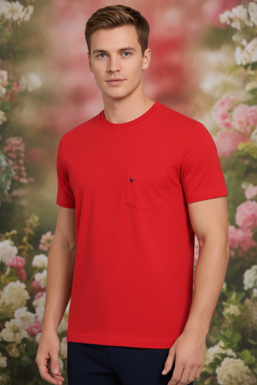 Mens Premium Cotton Half Sleeve Solid T-Shirts