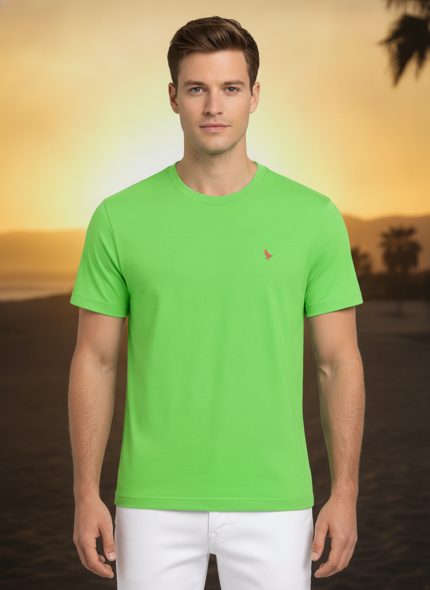 Mens Premium Cotton Half Sleeve Crew Neck T-Shirts
