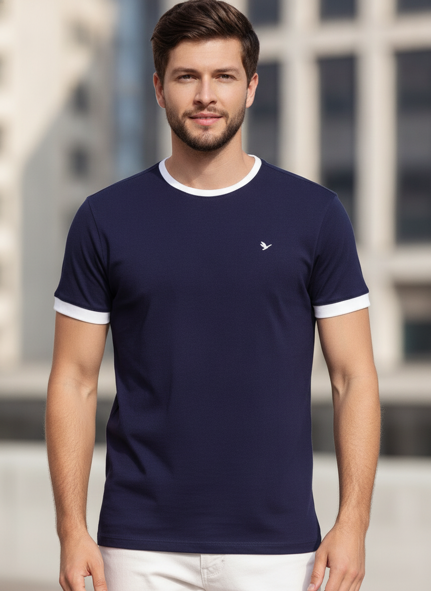Mens Premium Cotton Half Sleeve Crew Neck T-Shirts