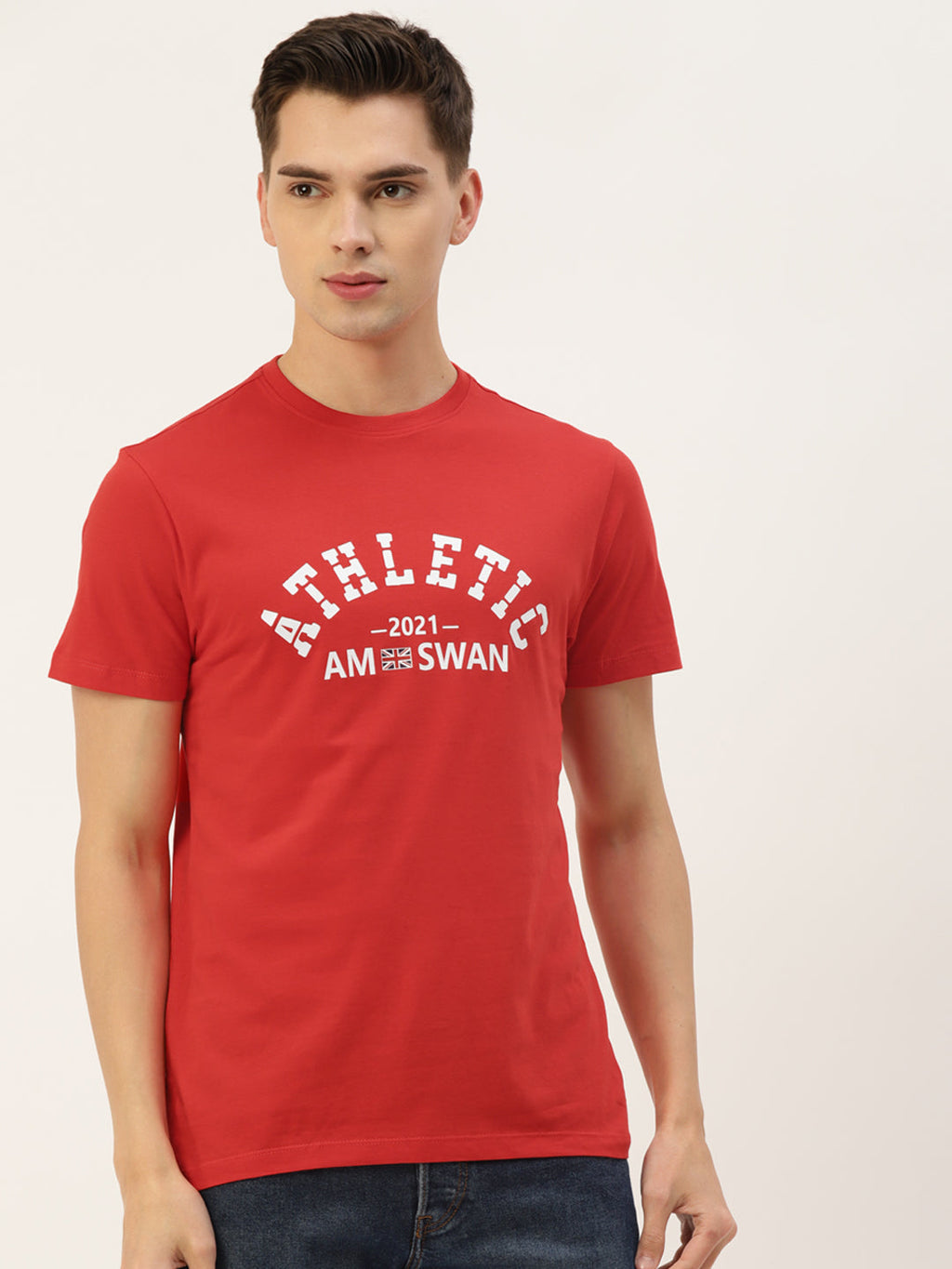MENS PREMIUM COTTON PRINTED HALF SLEEVE CREW NECK T-SHIRTS