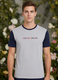 Mens Premium Cotton Printed Colourblock Half Sleeve T-Shirts