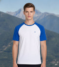 Mens Premium Cotton Raglan Half Sleeve Crew Neck T-Shirts