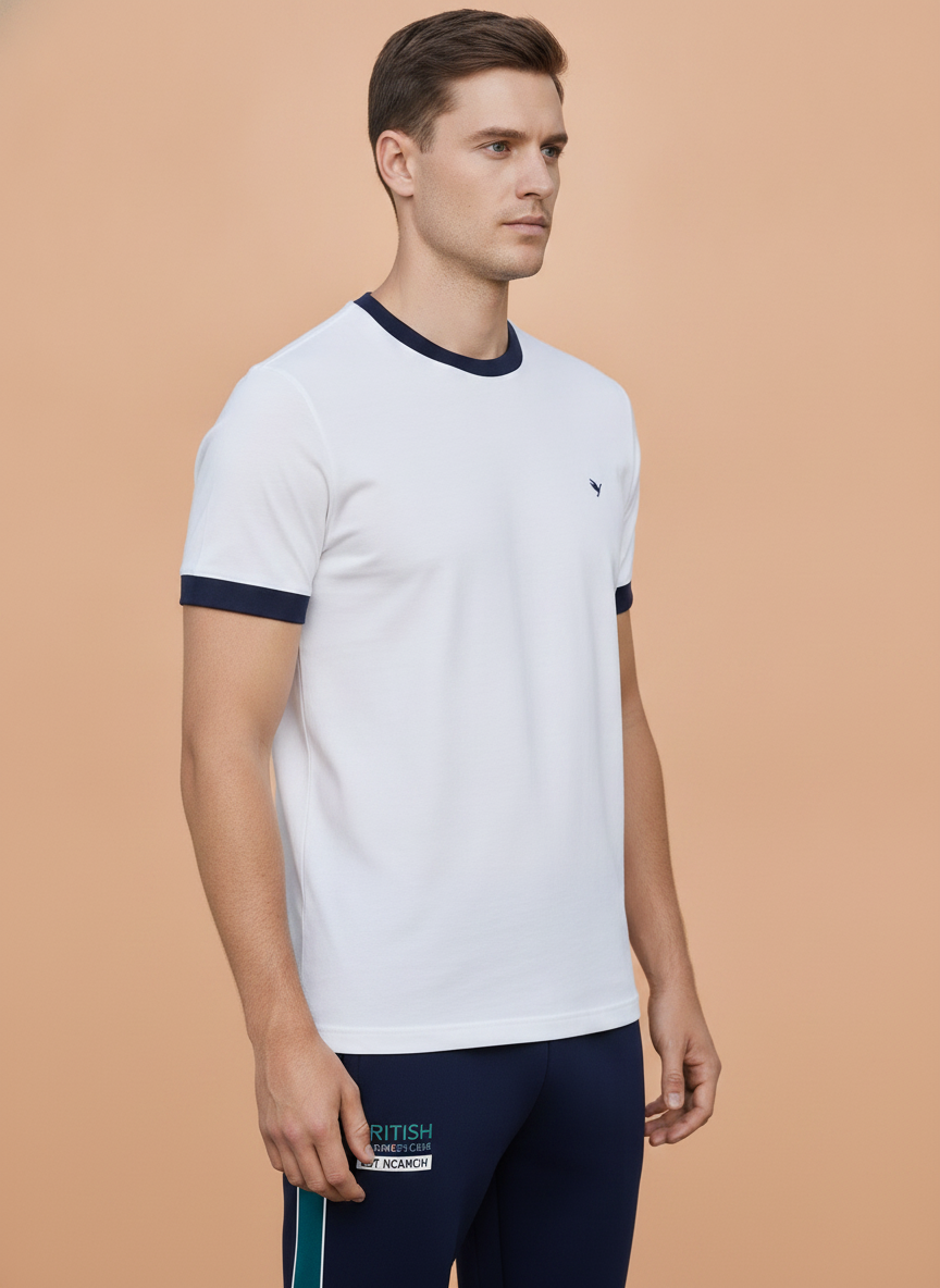 Mens Premium Cotton Half Sleeve Crew Neck T-Shirts