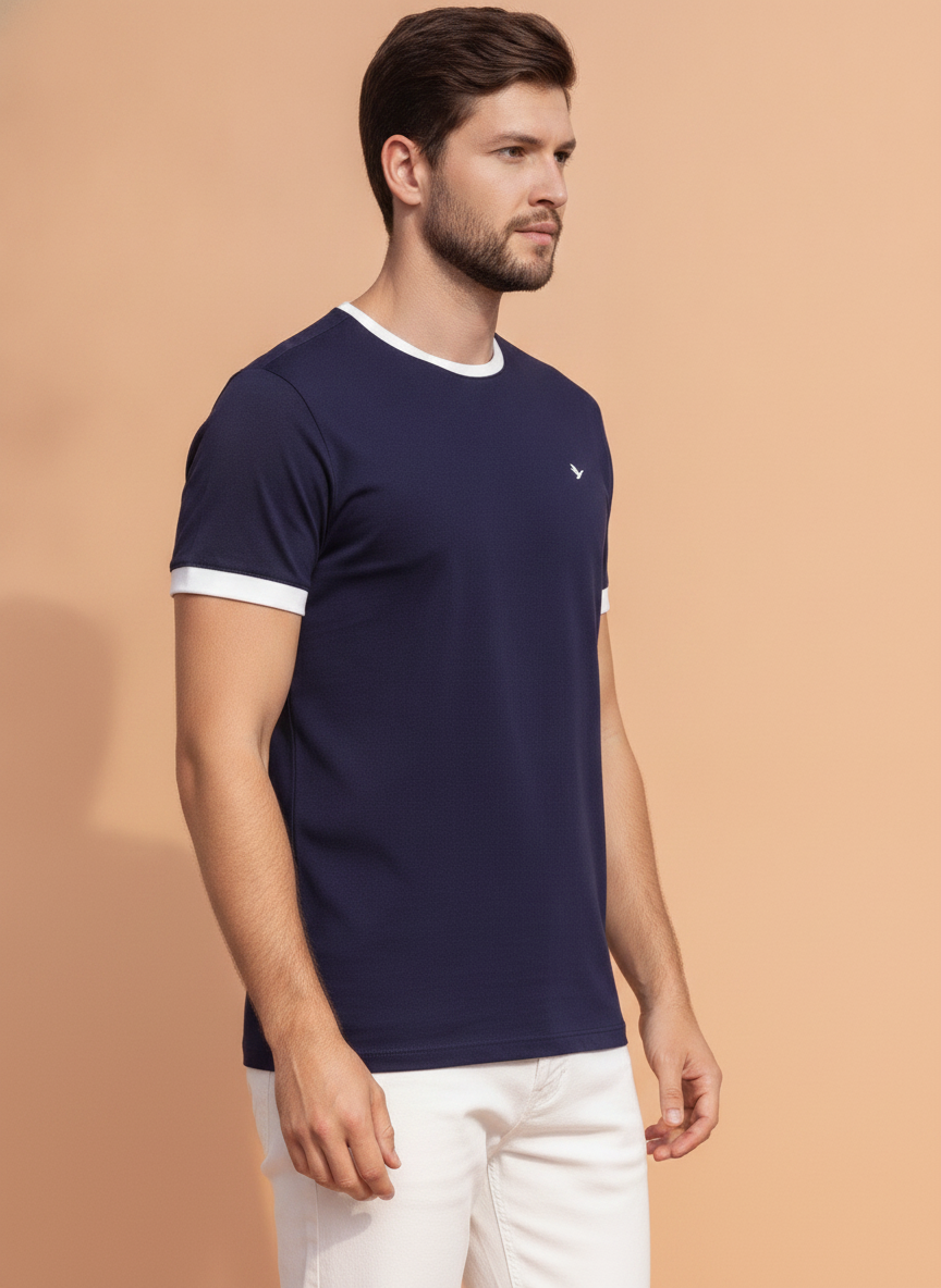Mens Premium Cotton Half Sleeve Crew Neck T-Shirts