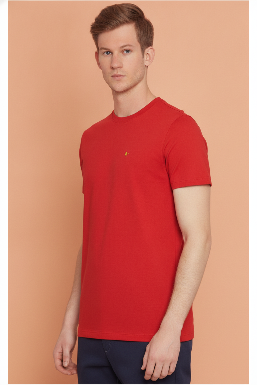 Mens Premium Cotton Half Sleeve Crew Neck T-Shirts