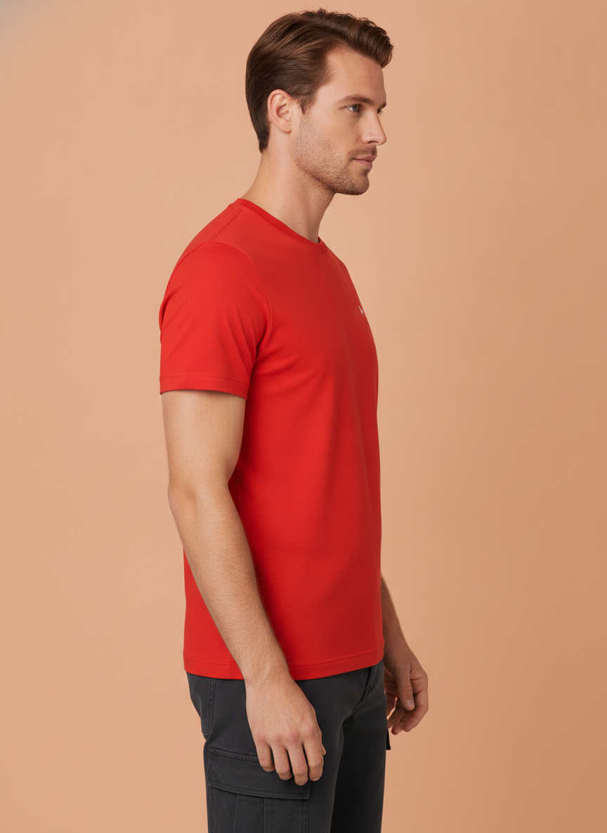 Mens Premium Cotton Half Sleeve Crew Neck T-Shirts
