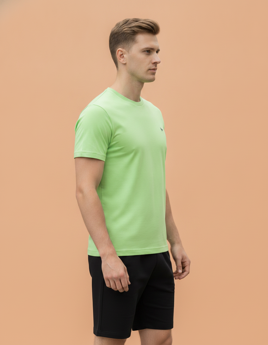 Mens Premium Cotton Half Sleeve Crew Neck T-Shirts