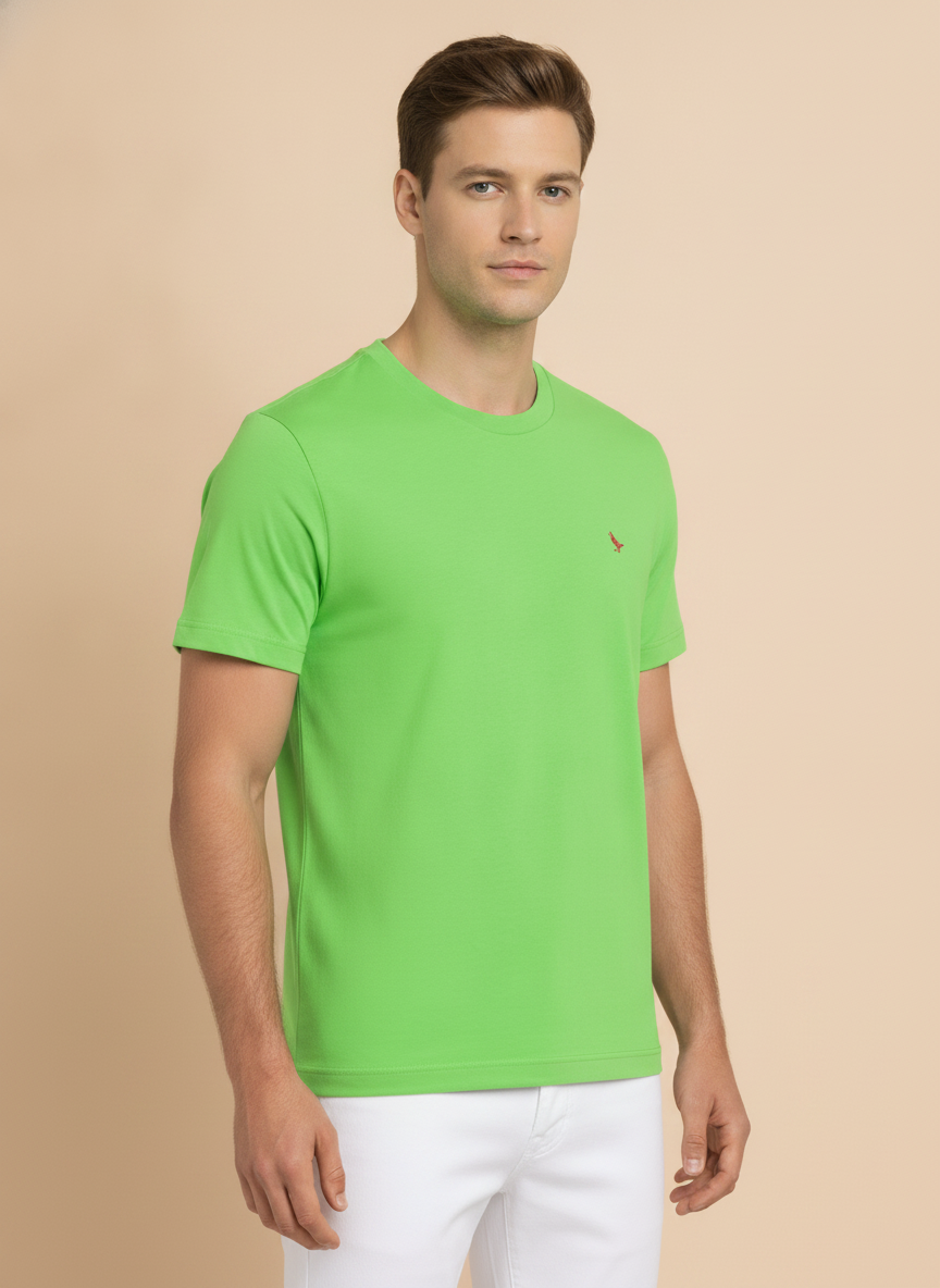 Mens Premium Cotton Half Sleeve Crew Neck T-Shirts