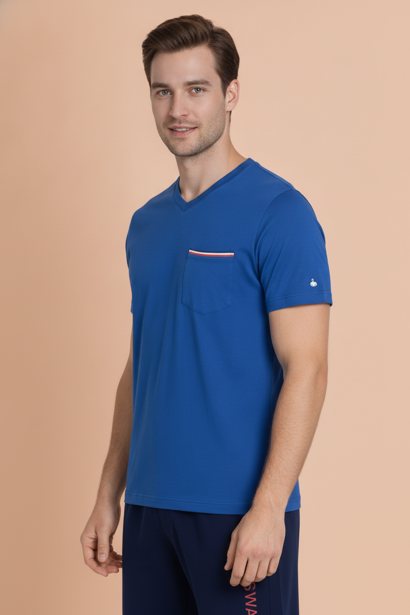 Mens Premium Cotton Half Sleeve Solid T-Shirts