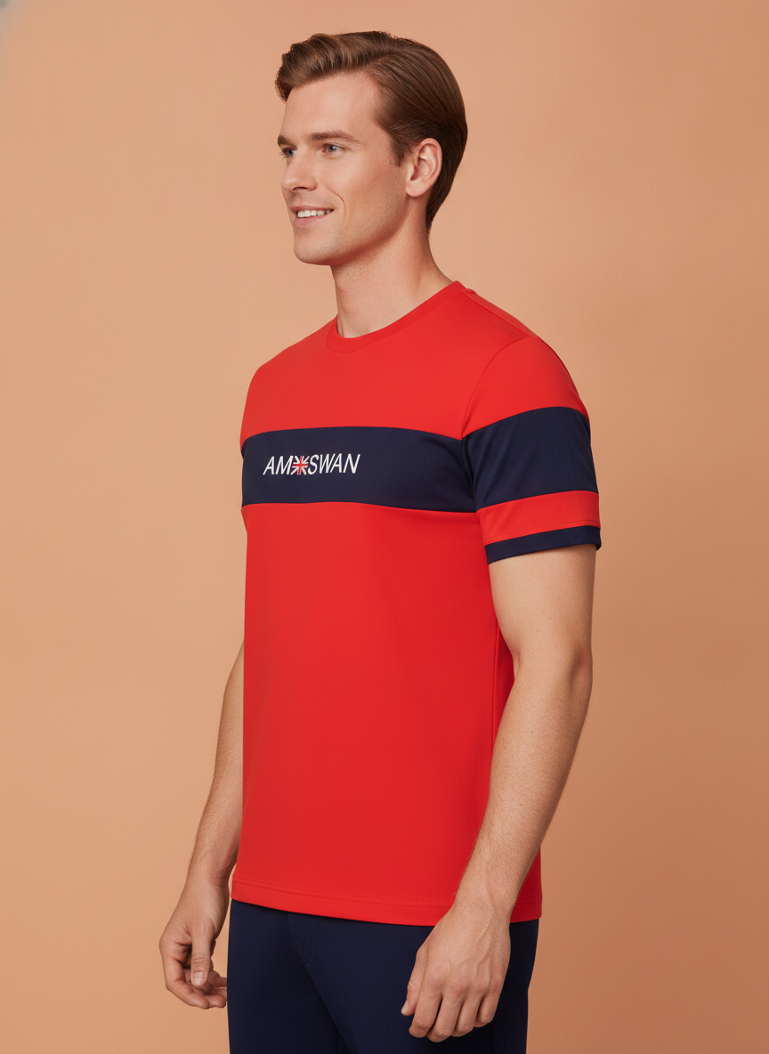 Mens Premium Cotton Lycra Printed Half Sleeve Crew Neck T-Shirts