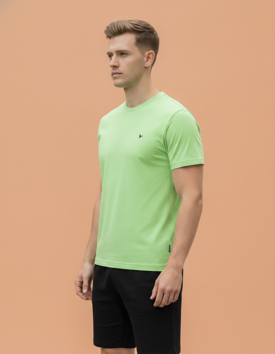 Mens Premium Cotton Half Sleeve Crew Neck T-Shirts