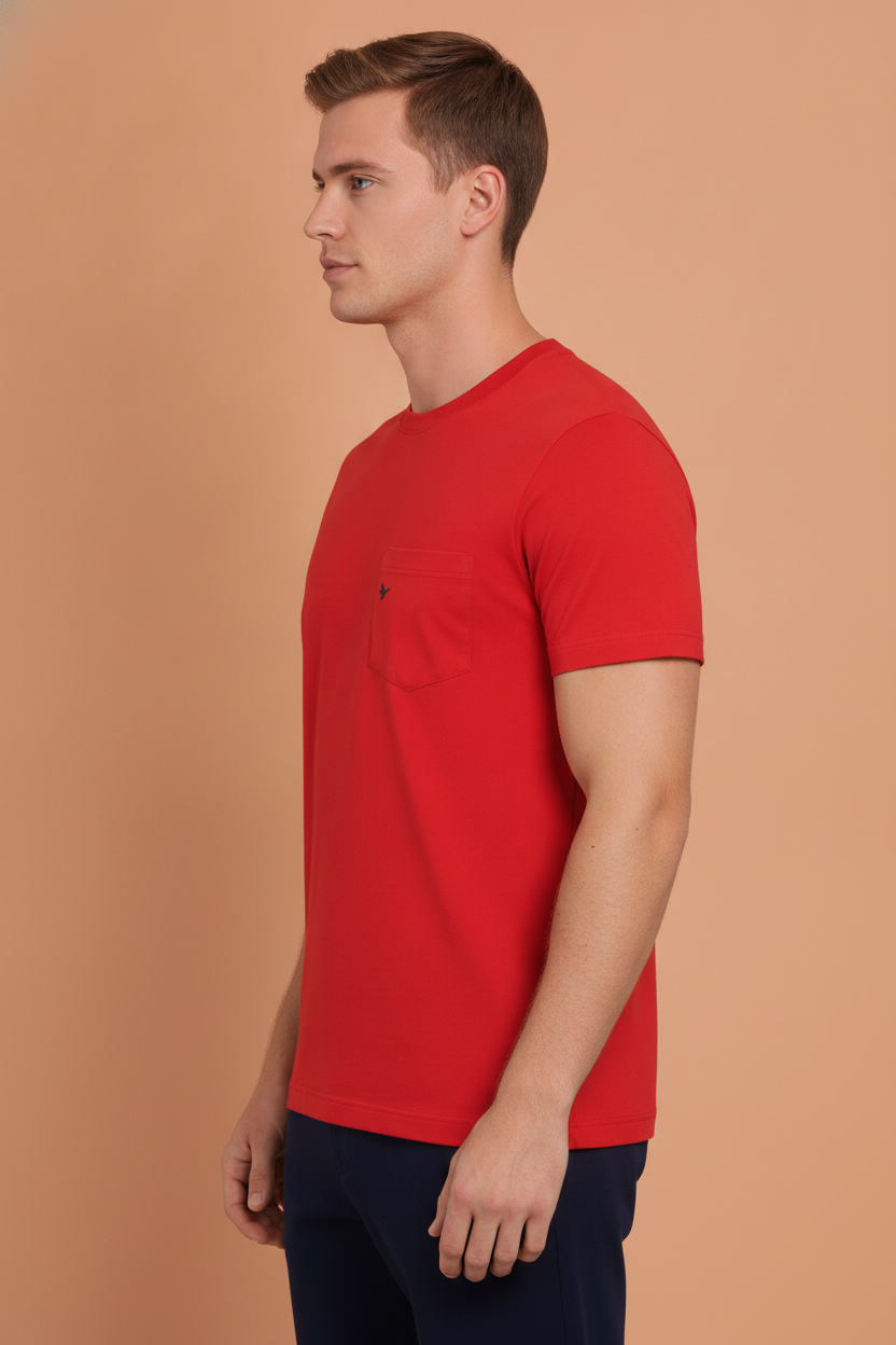 Mens Premium Cotton Half Sleeve Solid T-Shirts