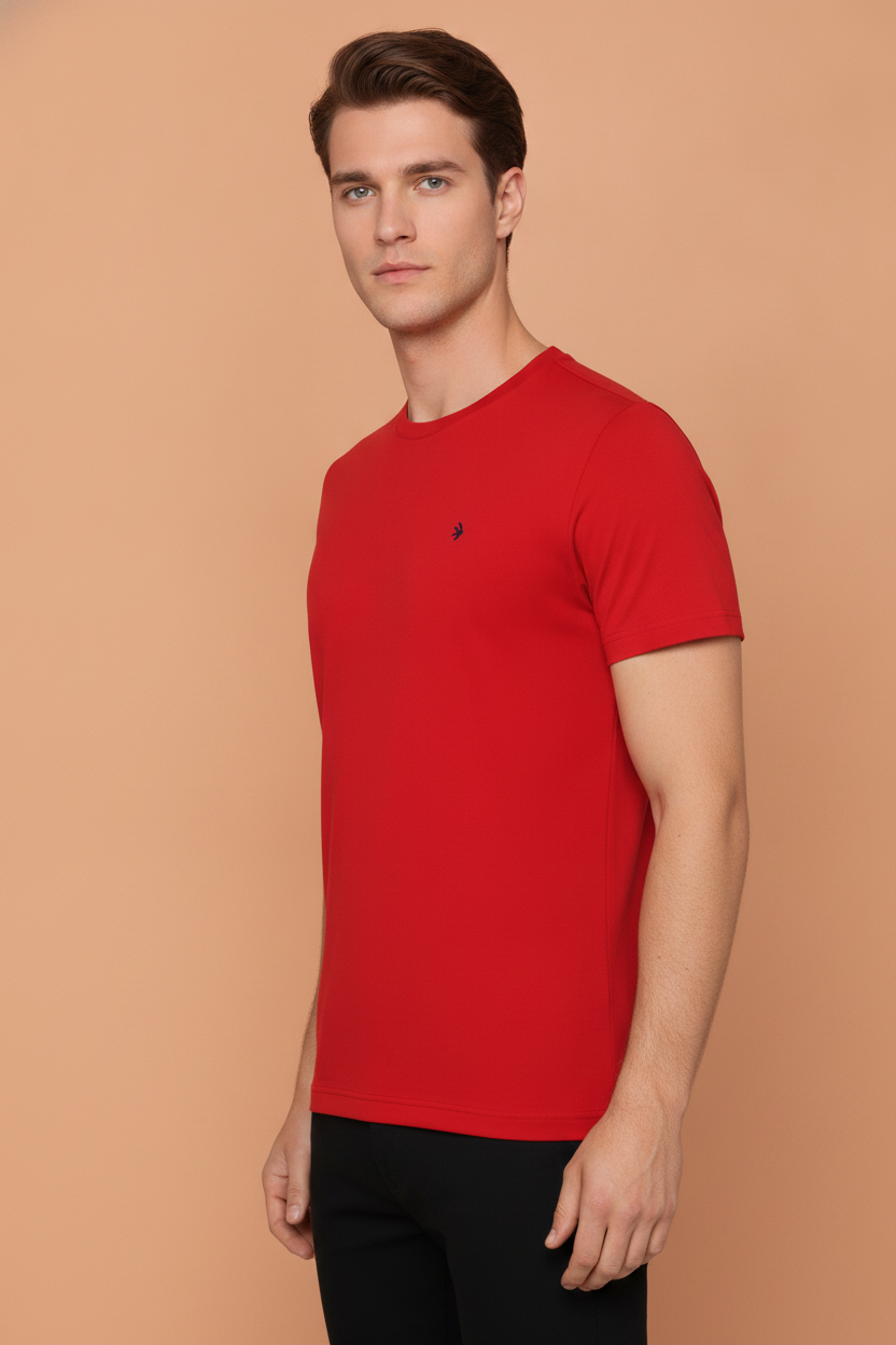 Mens Premium Cotton Half Sleeve Crew Neck T-Shirts
