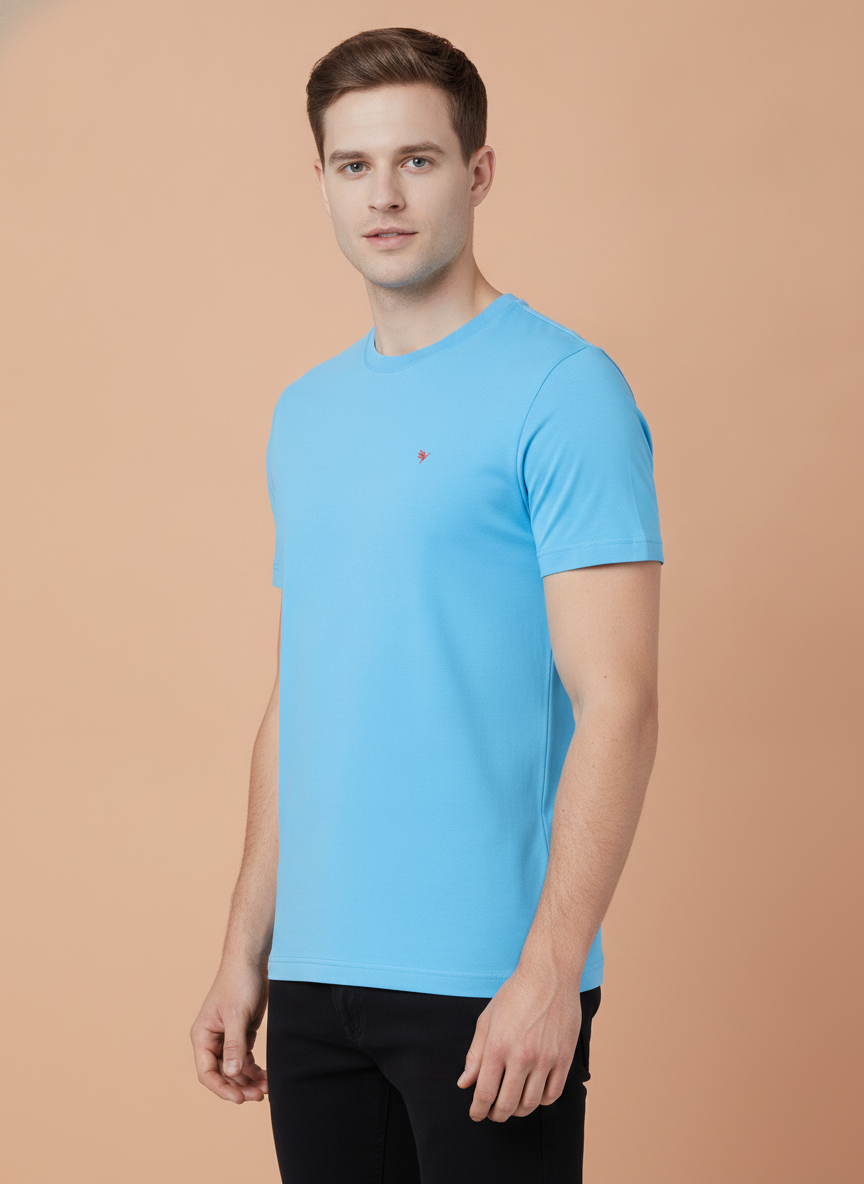 Mens Premium Cotton Half Sleeve Crew Neck T-Shirts