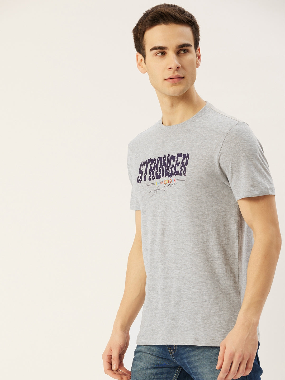 MENS PREMIUM COTTON PRINTED HALF SLEEVE CREW NECK T-SHIRTS