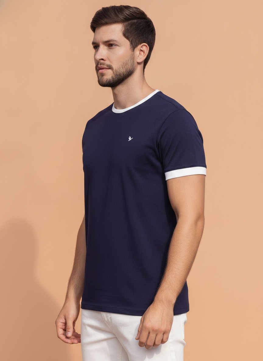 Mens Premium Cotton Half Sleeve Crew Neck T-Shirts