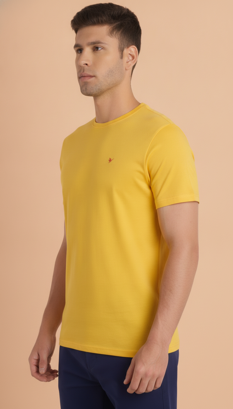 Mens Premium Cotton Half Sleeve Crew Neck T-Shirts