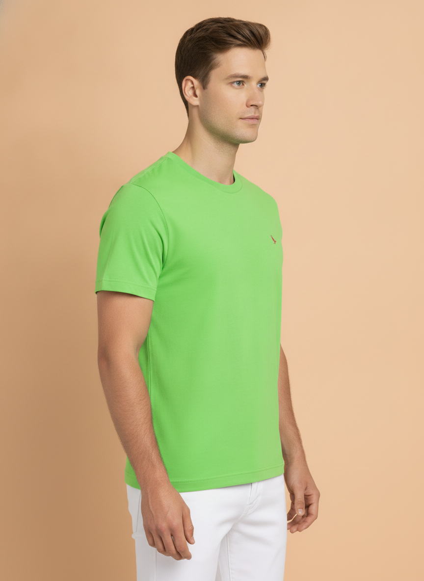 Mens Premium Cotton Half Sleeve Crew Neck T-Shirts