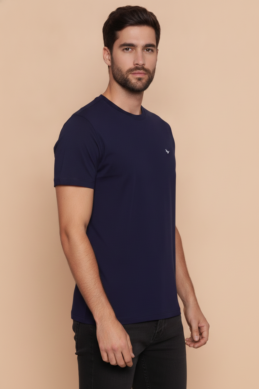 Mens Premium Cotton Half Sleeve Crew Neck T-Shirts