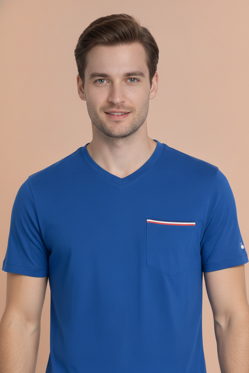 Mens Premium Cotton Half Sleeve Solid T-Shirts