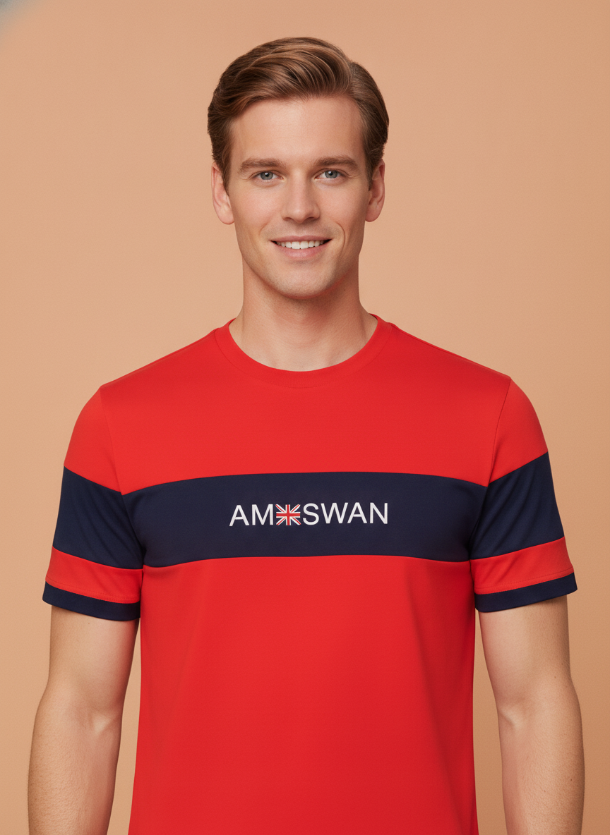Mens Premium Cotton Lycra Printed Half Sleeve Crew Neck T-Shirts