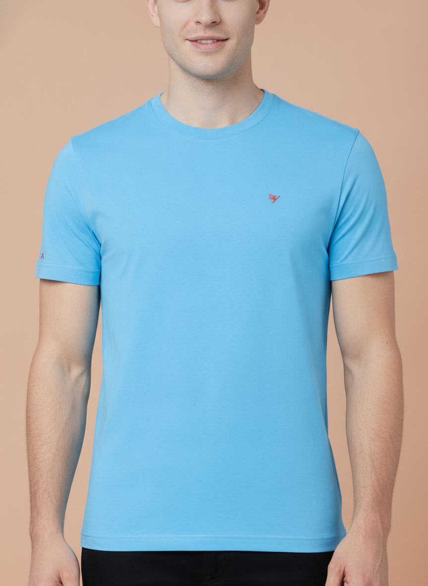 Mens Premium Cotton Half Sleeve Crew Neck T-Shirts