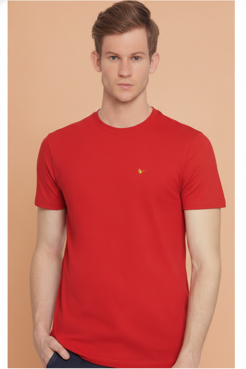 Mens Premium Cotton Half Sleeve Crew Neck T-Shirts