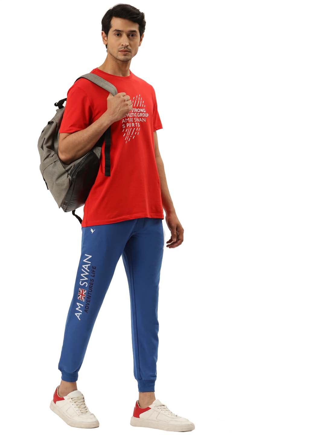 Mens Premium Cotton Printed Track Pants