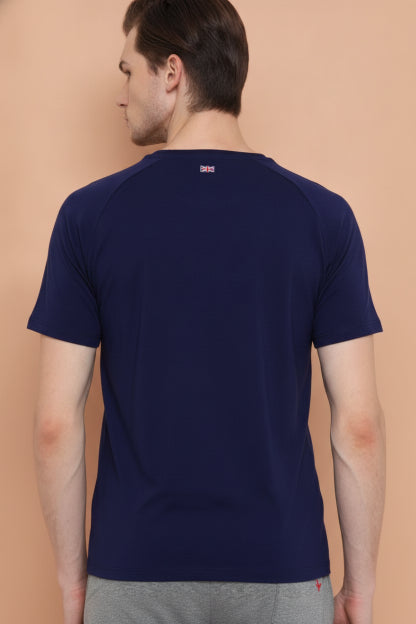 Mens Premium Cotton Lycra Half Sleeve Crew Neck T-Shirts