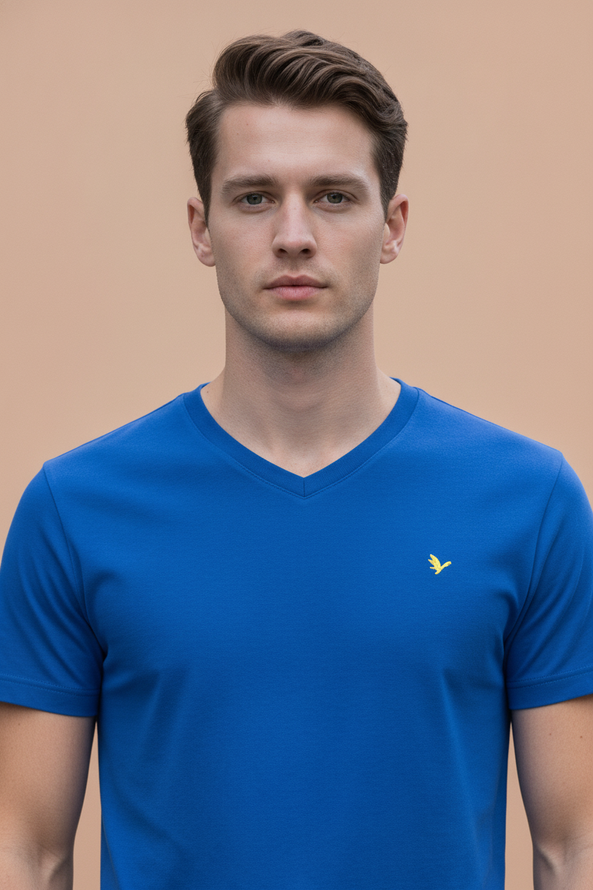 Mens Premium Cotton Half Sleeve V Neck T-Shirts