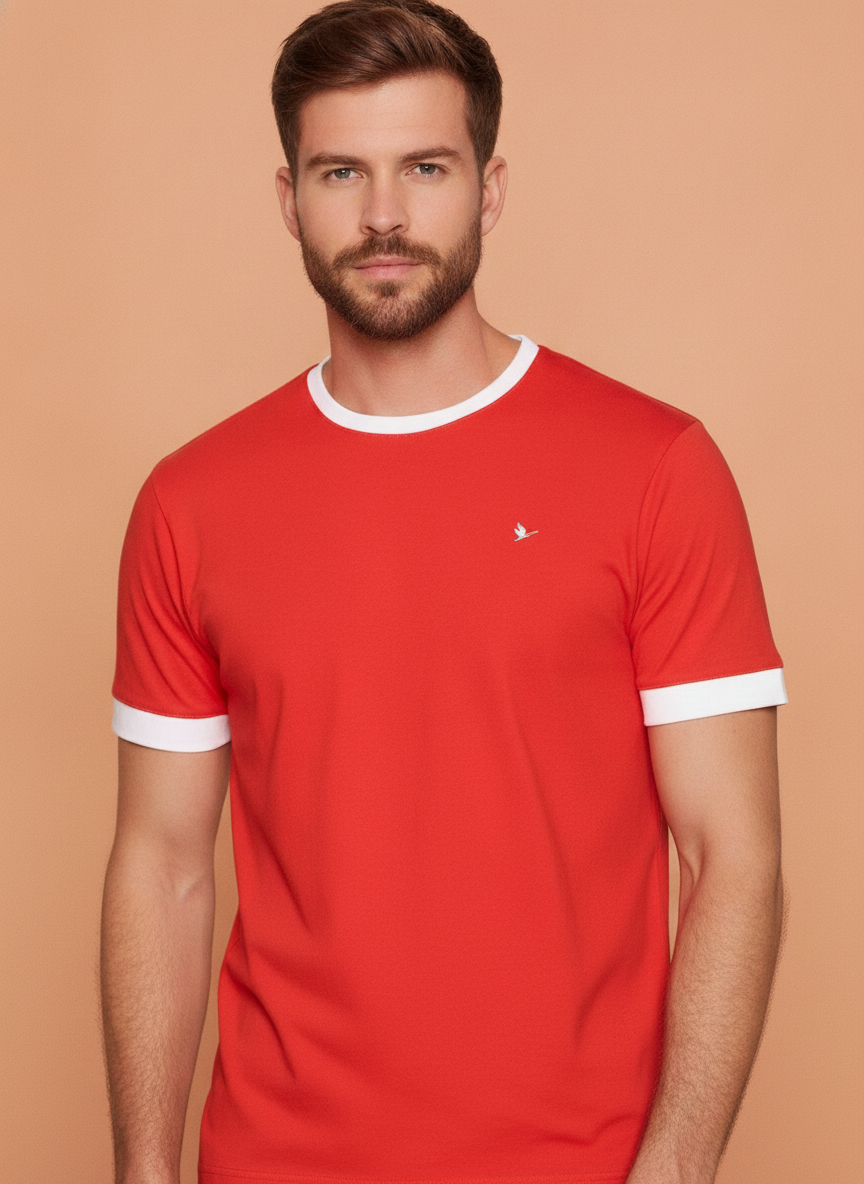 Mens Premium Cotton Half Sleeve Crew Neck T-Shirts
