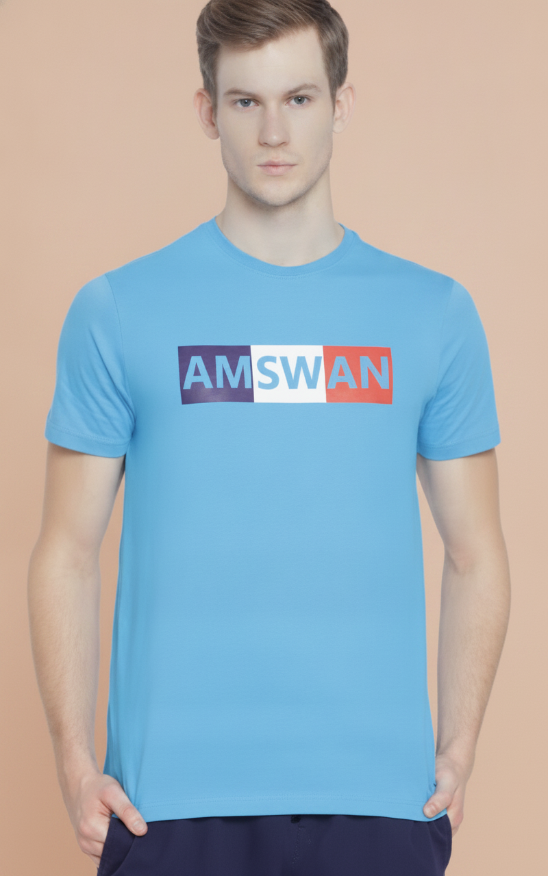 Mens Premium Cotton Printed Half Sleeve Crew Neck T-Shirts