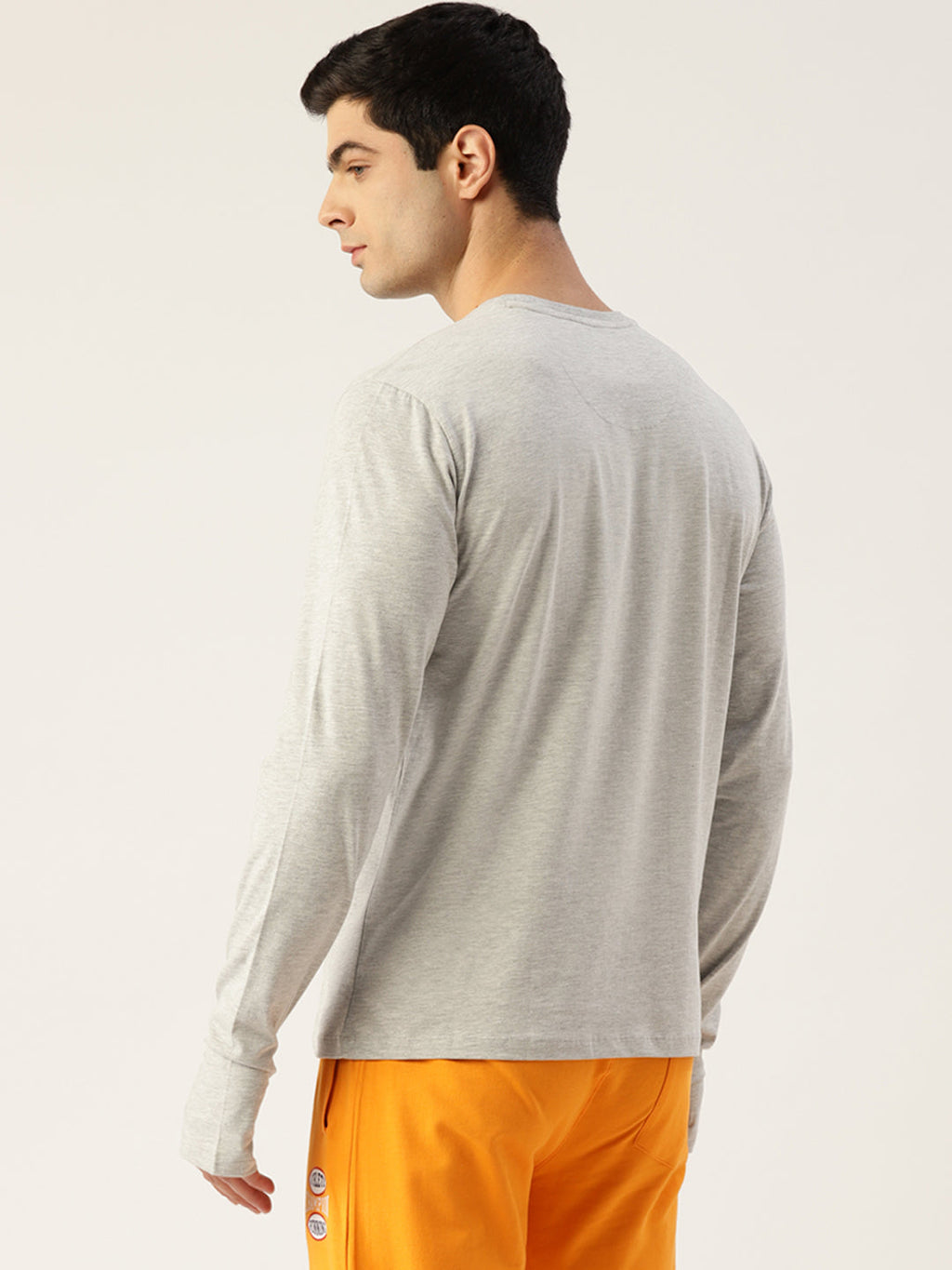 MENS COTTON RICH SOLID FULL SLEEVE CREW NECK T-SHIRTS