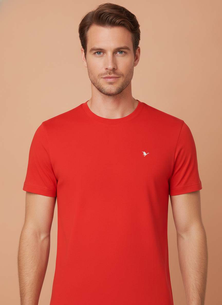 Mens Premium Cotton Half Sleeve Crew Neck T-Shirts