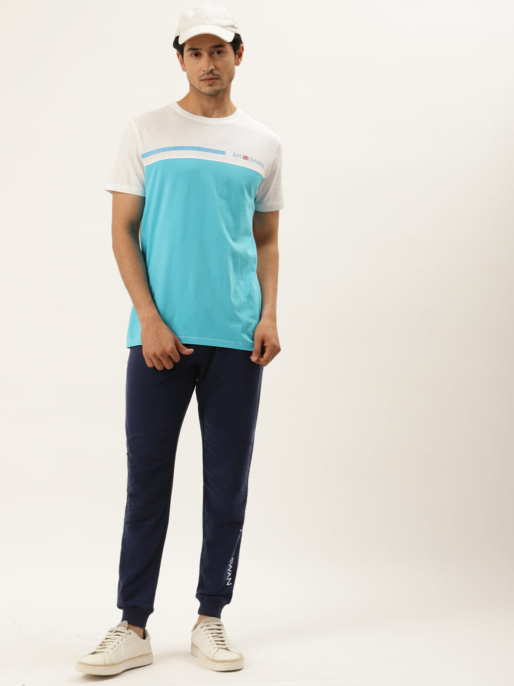 Mens Cotton Rich Lycra Straight Track Pant
